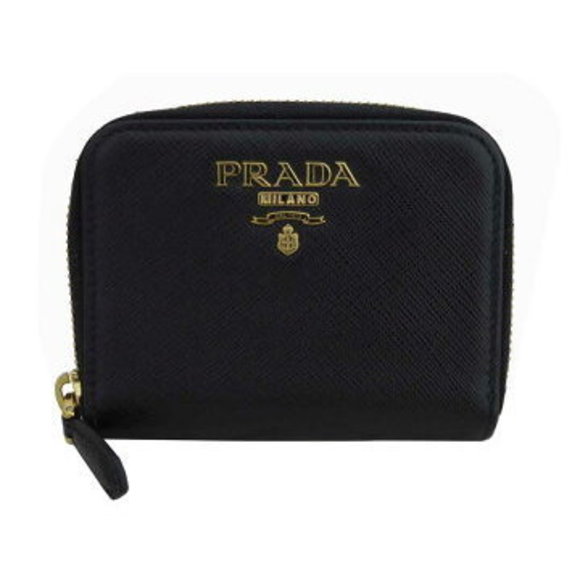 Prada Saffiano Leather Case Black Card - Picture 1 of 3